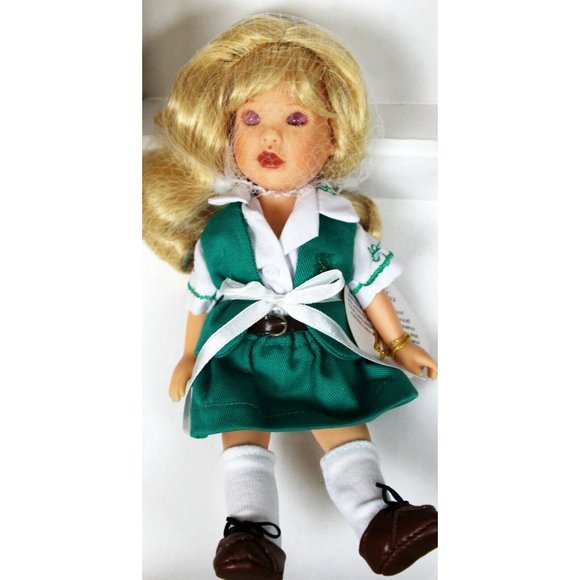 Vtg Effanbee Junior Girl Scout V1008 Doll Blonde Original Outfit Box 8" - Picture 2 of 12